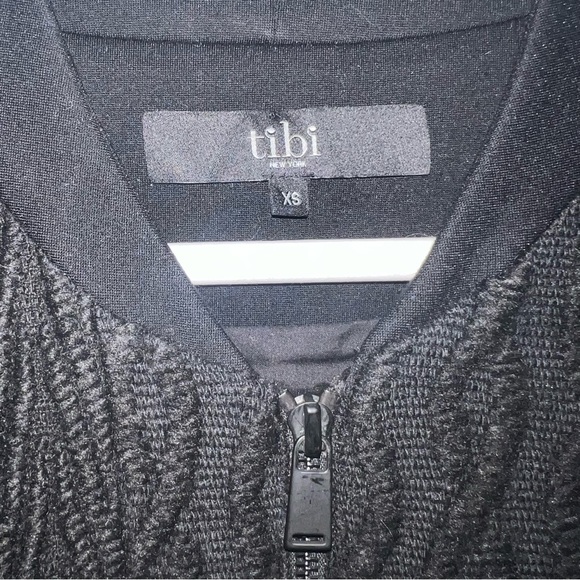 Tibi Wool cableknit wool blend bomber sweater jacket - Picture 6 of 8